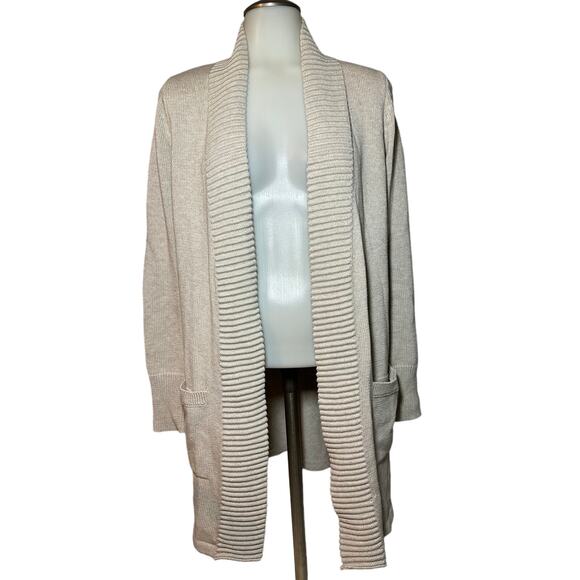 Tahari Women’s Mid Length Cardigan Open Front Sweater Size XS Cotton Blend - Picture 1 of 5